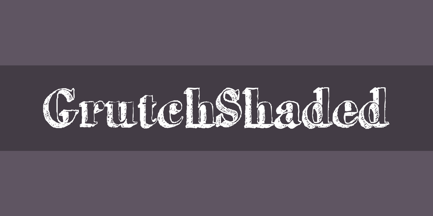 GrutchShaded Font preview
