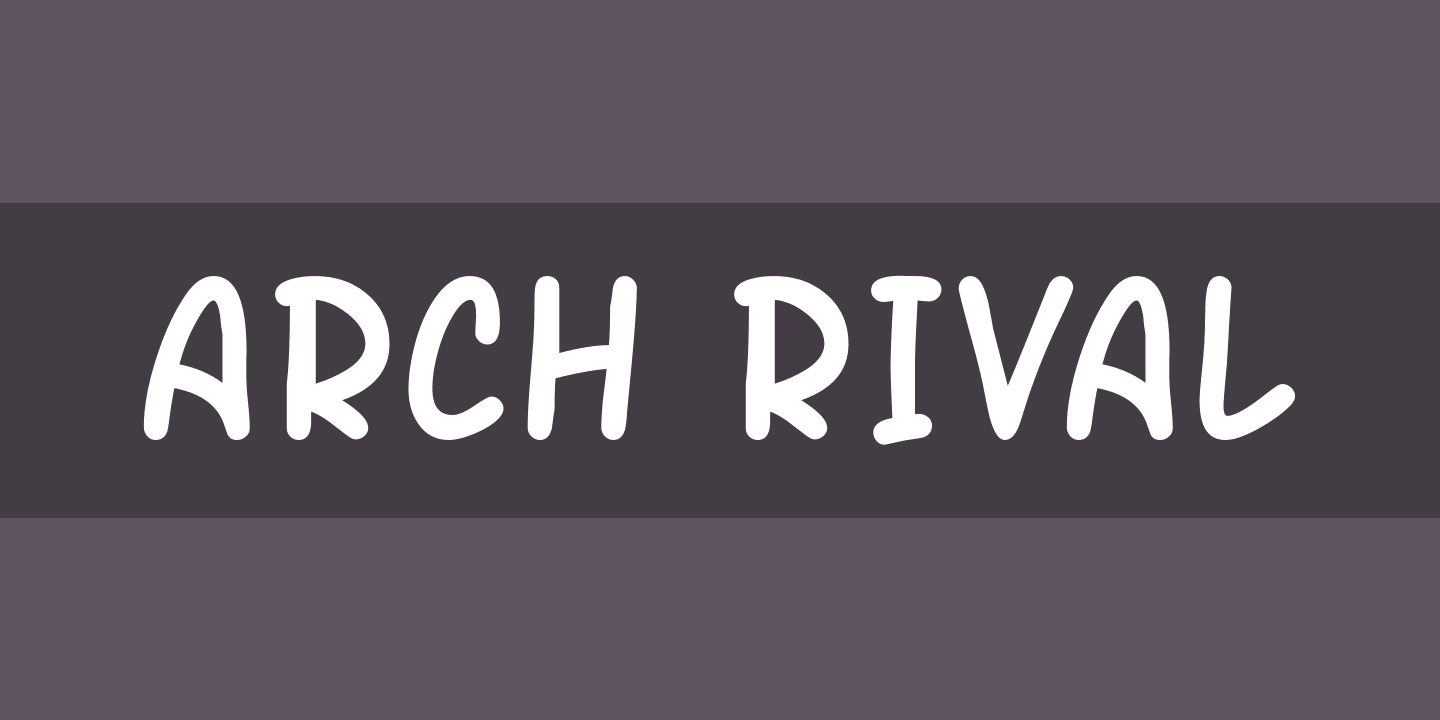 Arch Rival Extended Italic Font preview