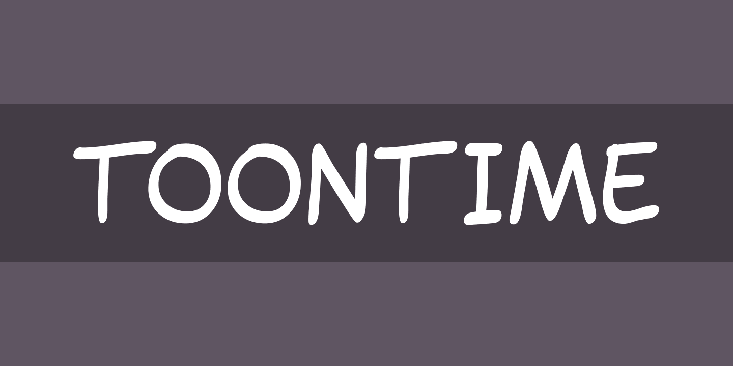 Toontime Font preview