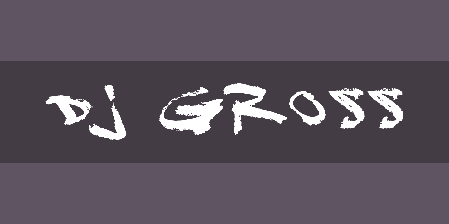 DJ Gross Regular Font preview