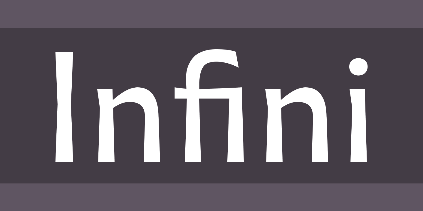 Infini Italic Font preview