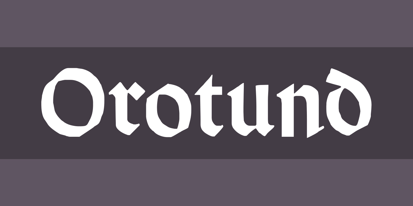Orotund Capitals Heavy Font preview