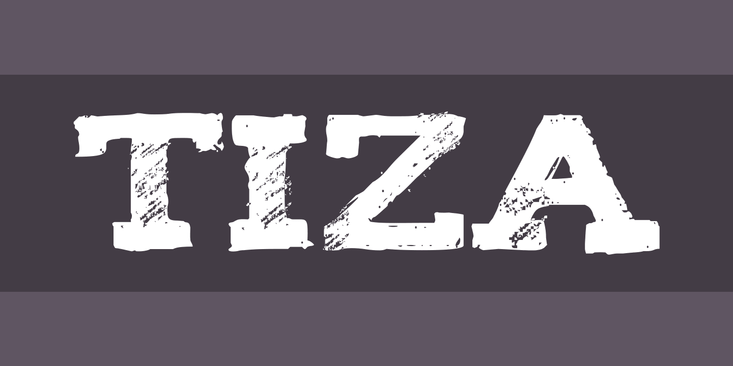 Tiza Font preview