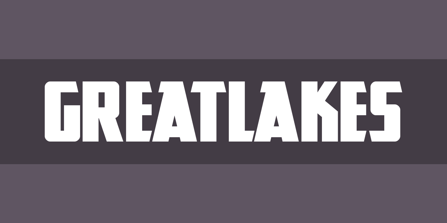 GreatLakes Font preview