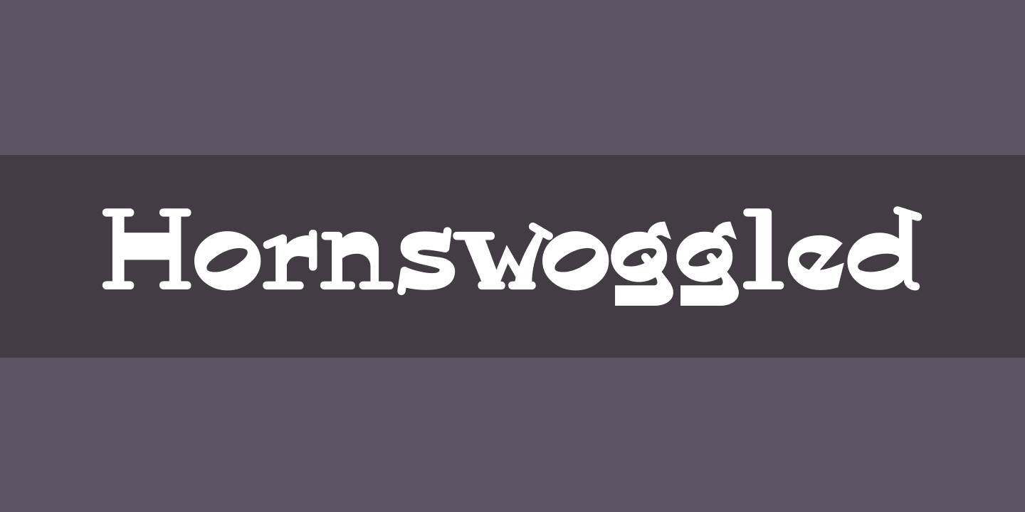 Hornswoggled Regular Font preview