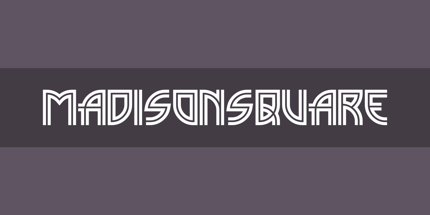 MadisonSquare Font preview