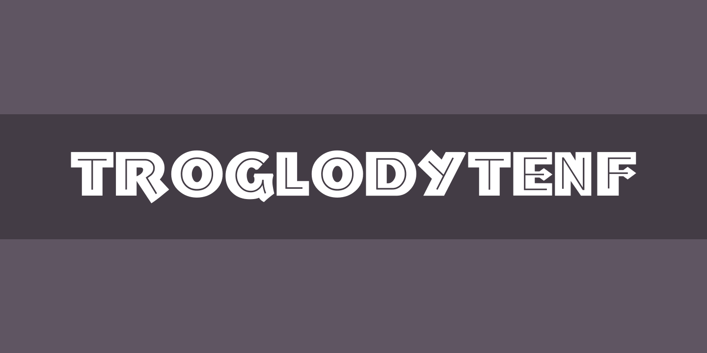 TroglodyteNF Regular Font preview