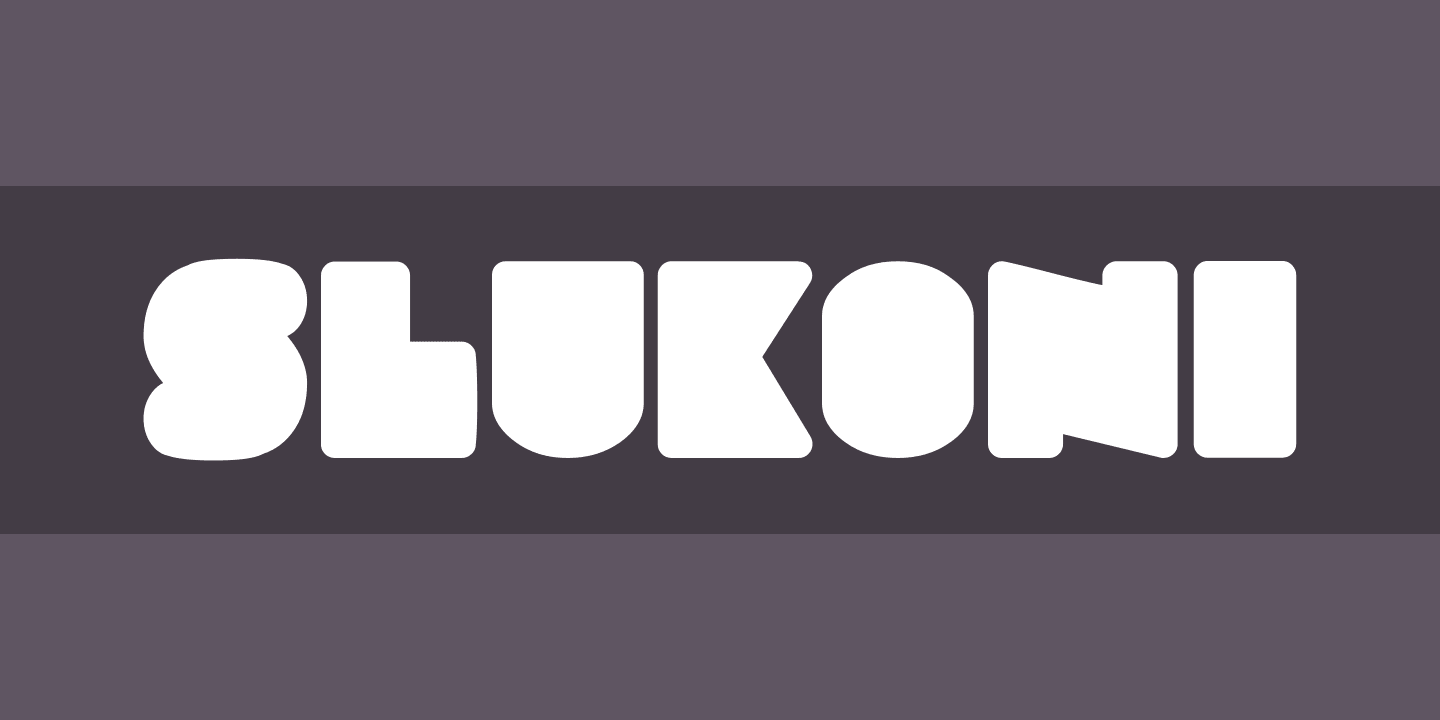 Slukoni Medium Font preview