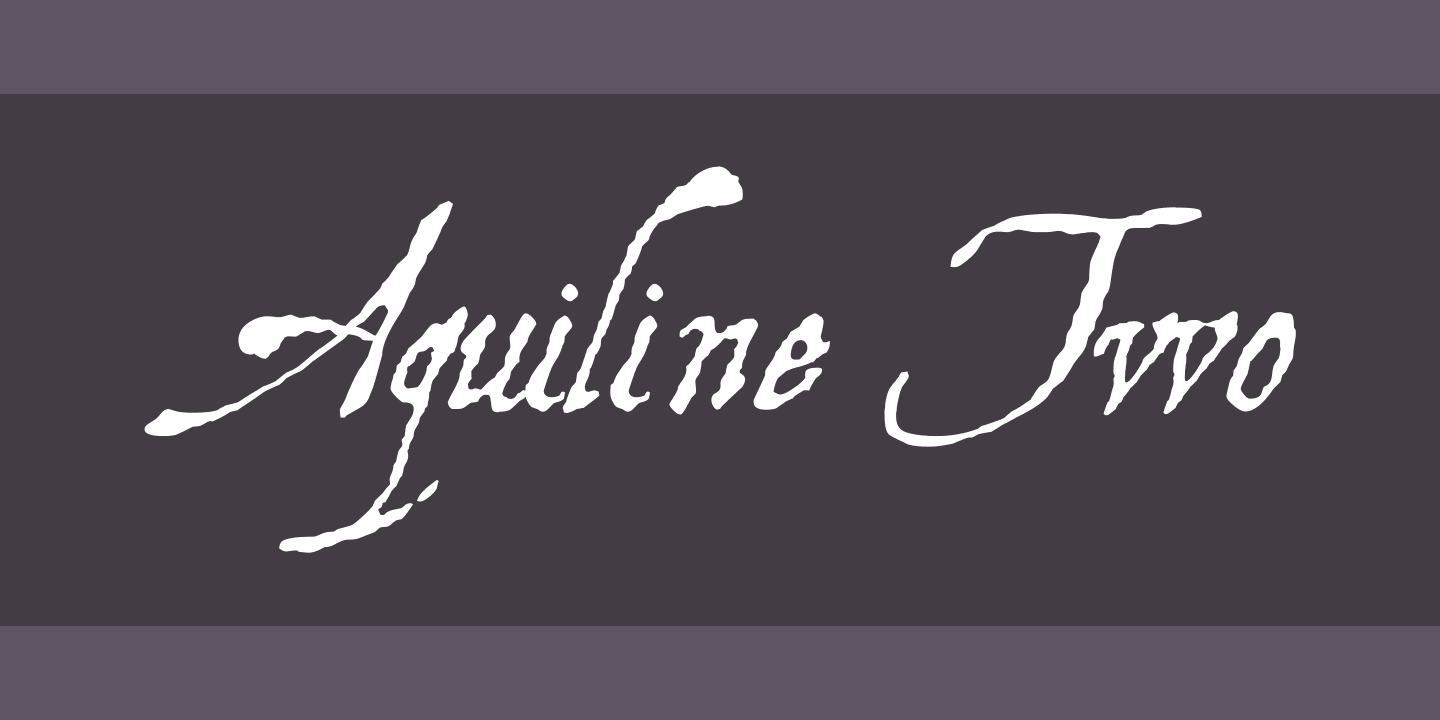 Aquiline Two Font preview
