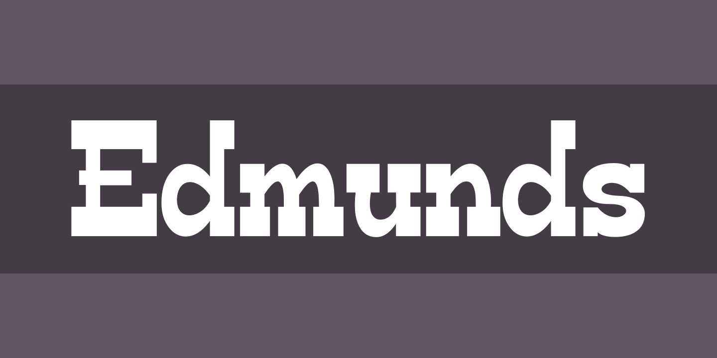 Edmunds Font preview