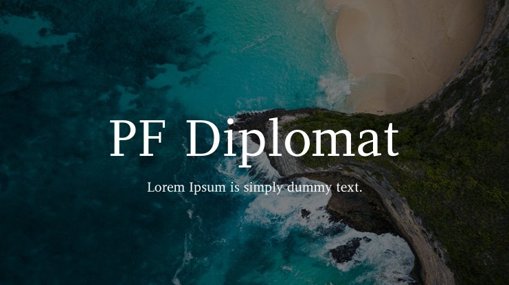 Diplomat Medium Font preview
