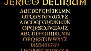 Jerico Delirium Regular Font preview