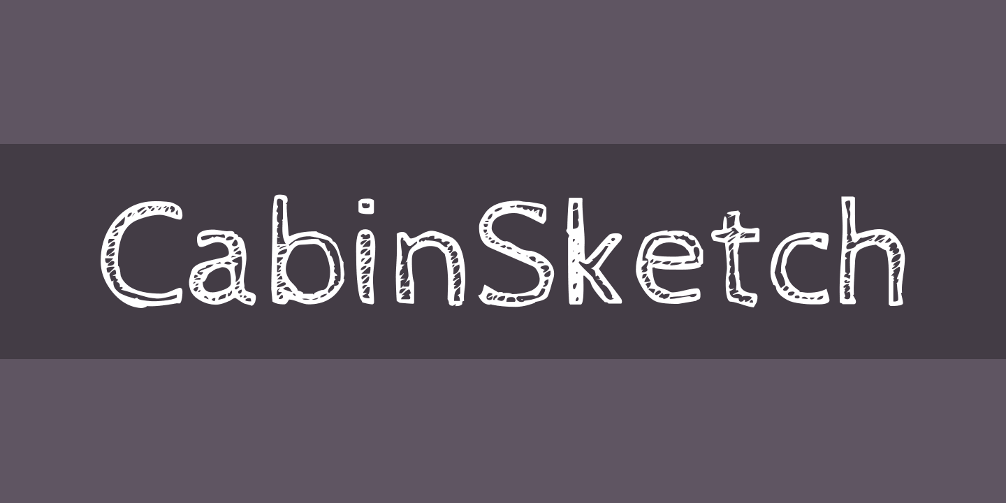 CabinSketch Regular Font preview
