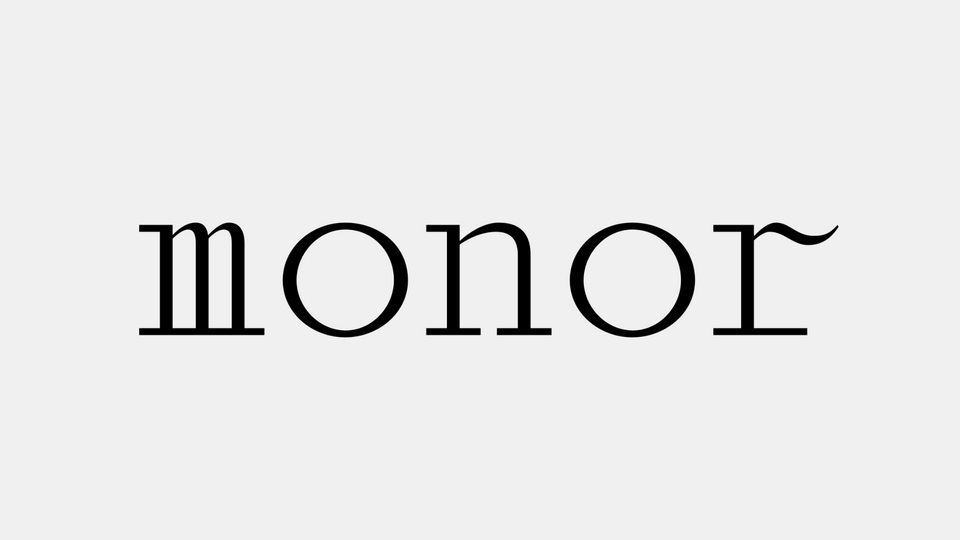 Monor Font preview