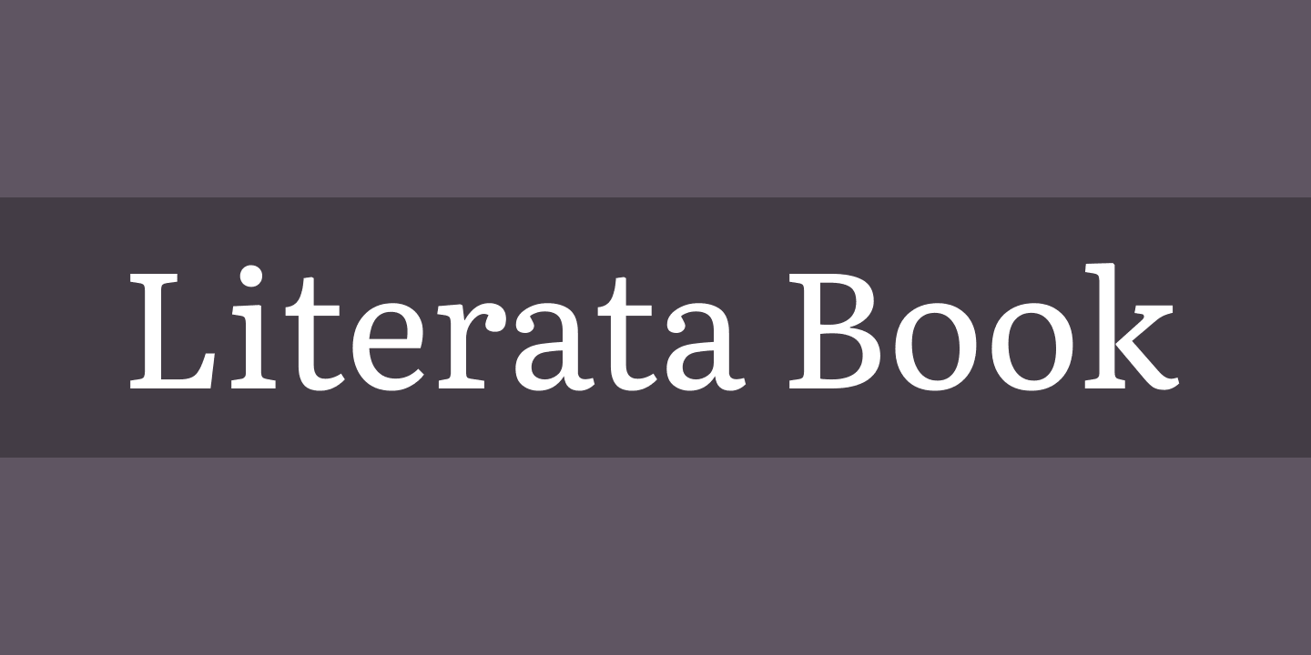 Literata Book Regular Font preview