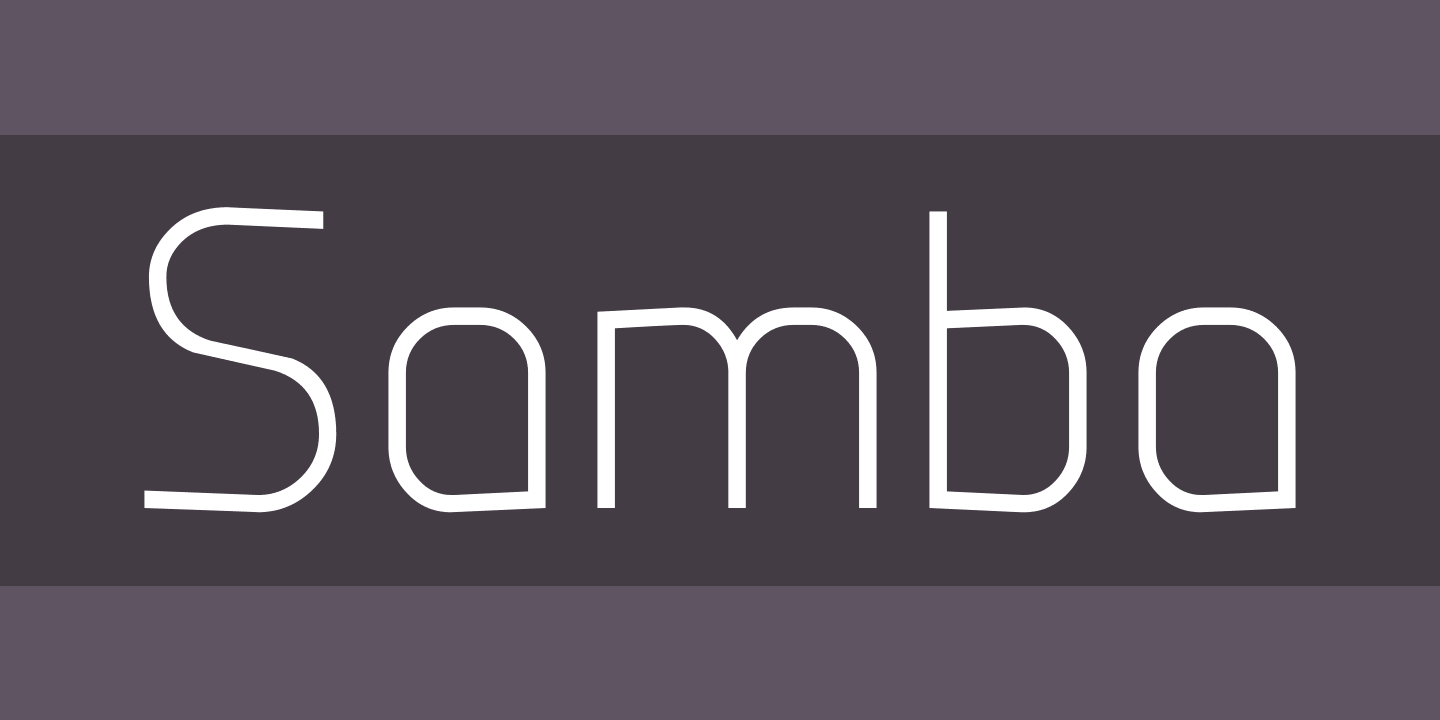 Samba Font preview