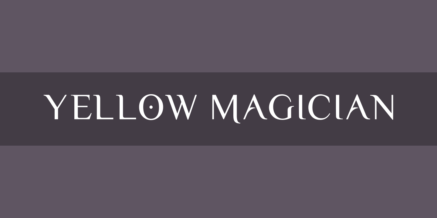 Yellow Magician Regular Font preview