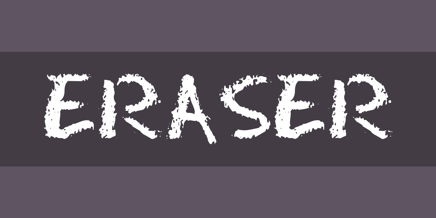 Eraser Regular Font preview