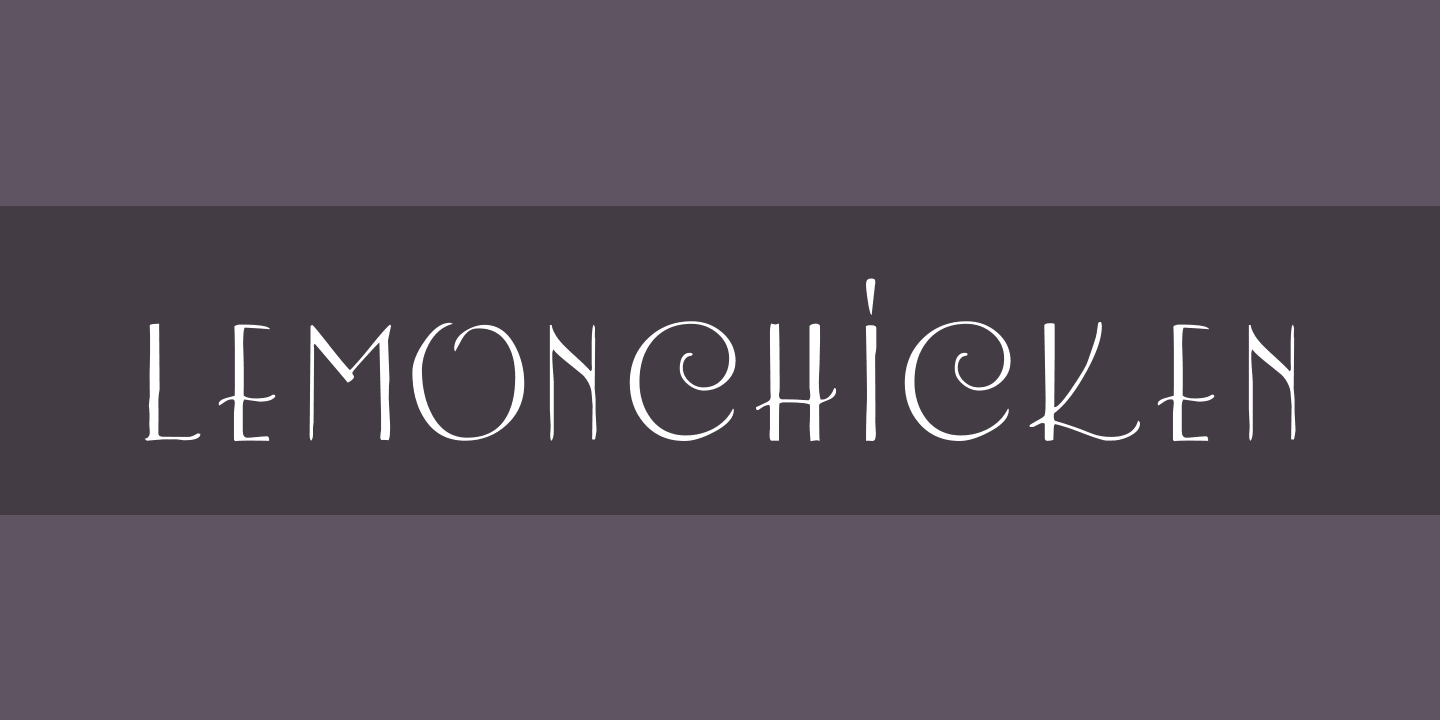 LemonChicken Font preview