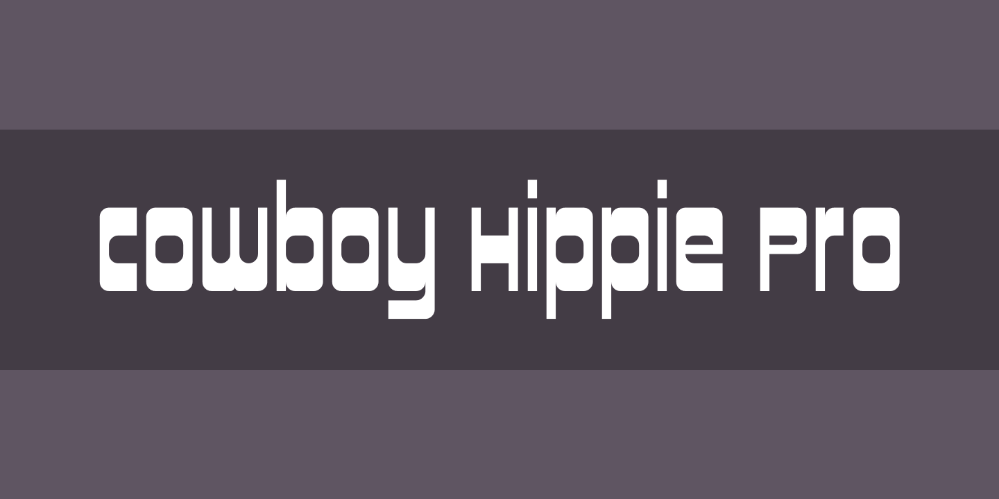 Cowboy Hippie Pro Regular Font preview