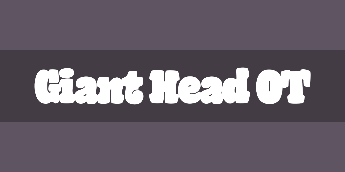 Giant Head OT Regular Font preview