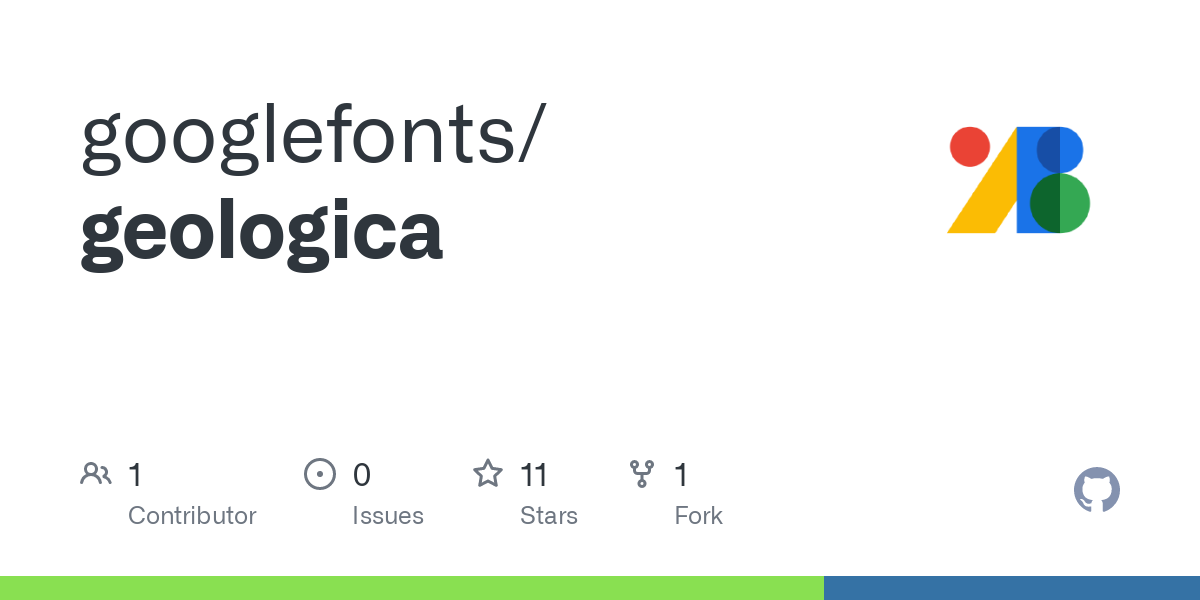 Geologica Font preview