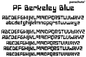 PF Berkeley Blue Campus Font preview