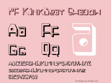 PF KinkBeat Font preview