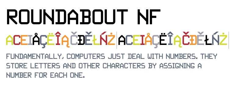 Roundabout NF Font preview