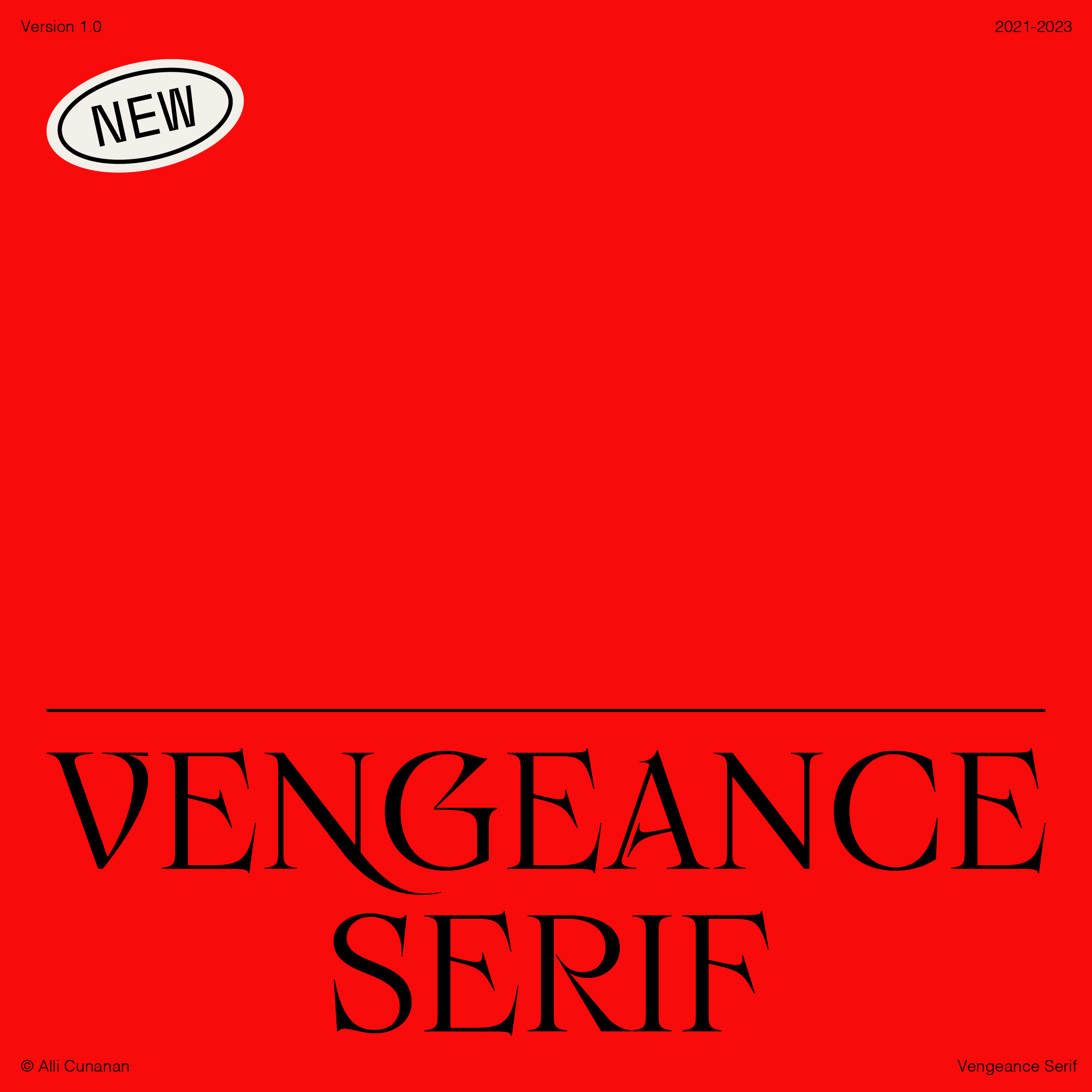 Vengeance Serif Regular Font preview