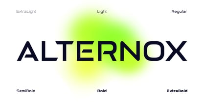 Alternox Extra Light Font preview