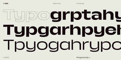 Arp 20 Font preview