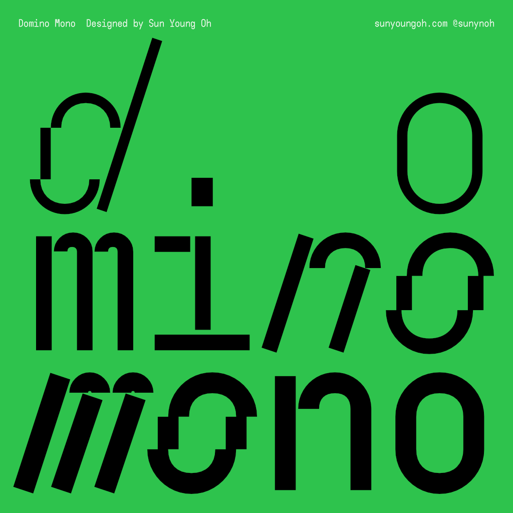 Domino Mono Light B Font preview