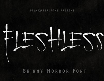 Fleshless Regular Font preview