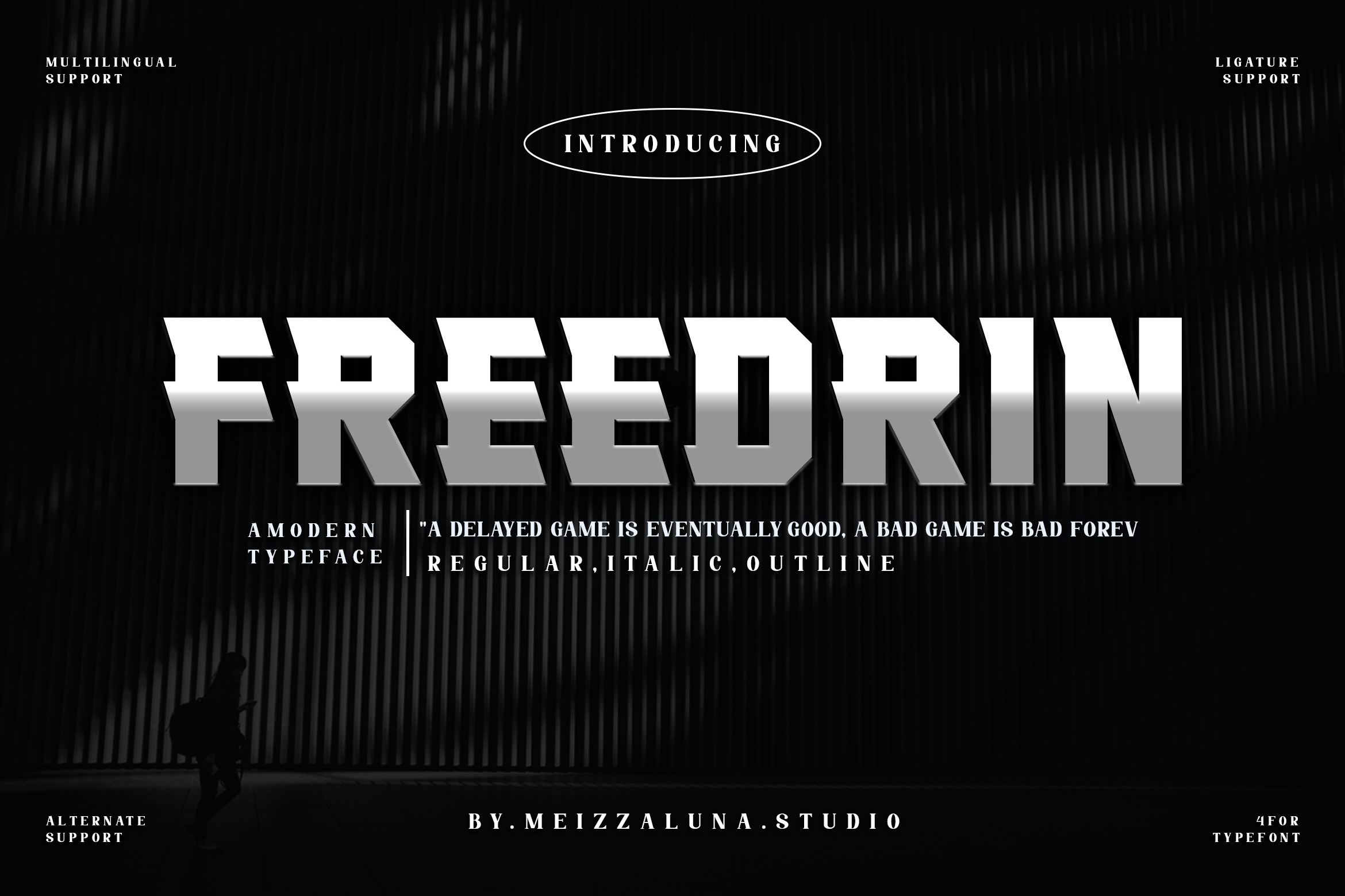 Freedrin Font preview