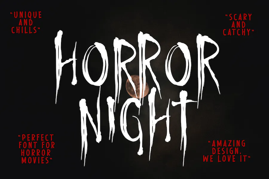Horror Night Regular Font preview