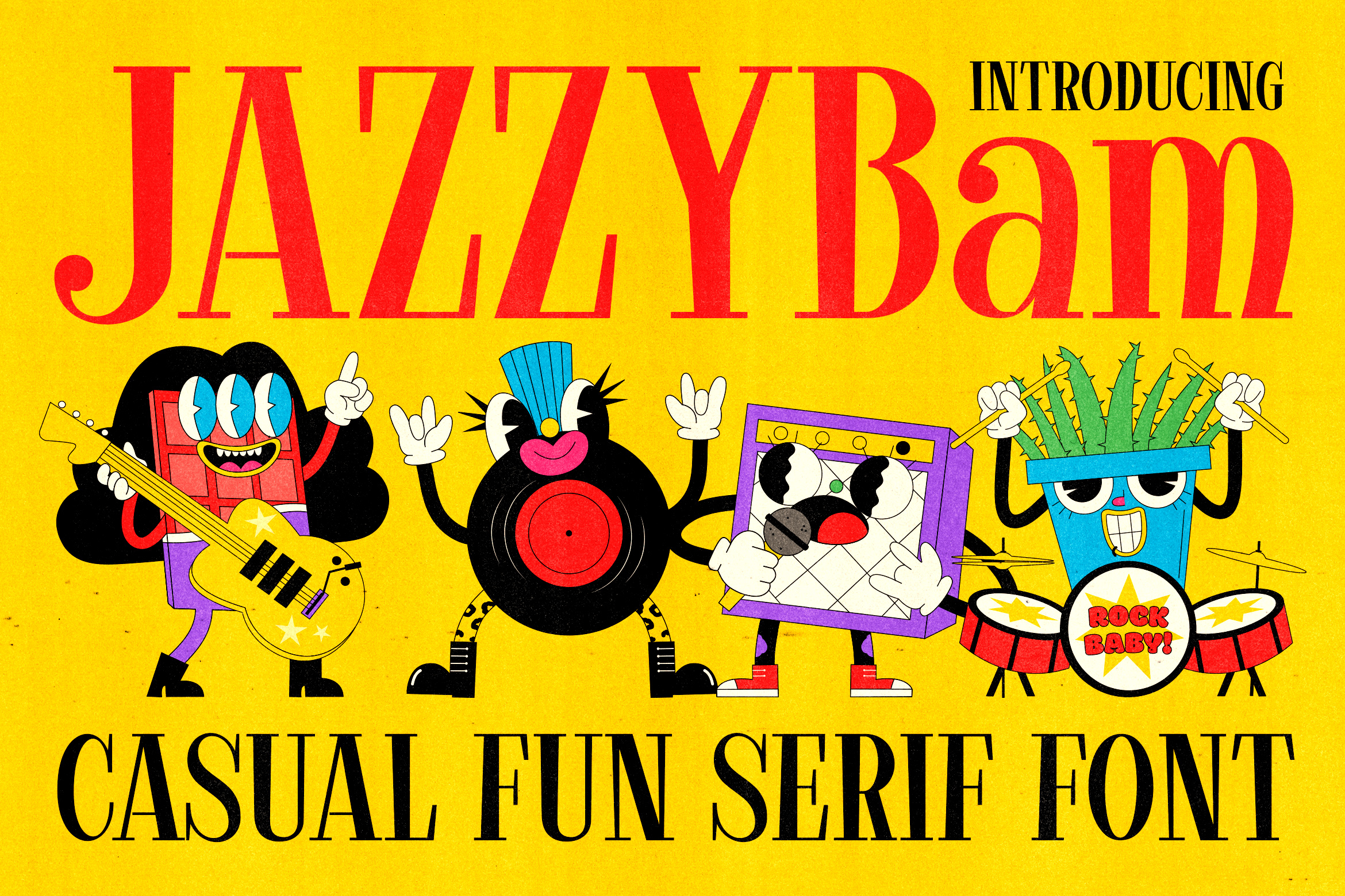 Jazzybam Font preview