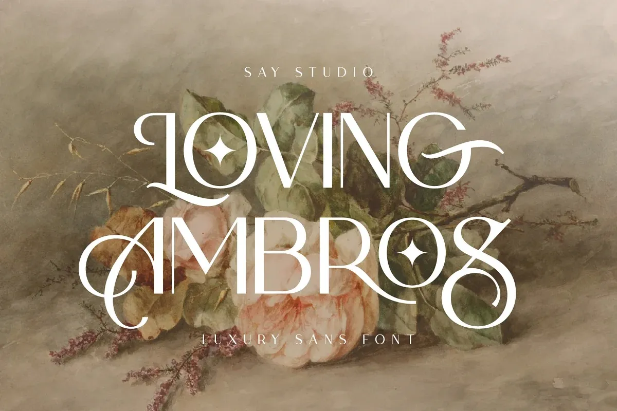 Loving Ambros Italic Font preview