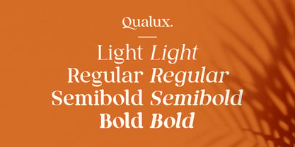Qualux Semibold Font preview