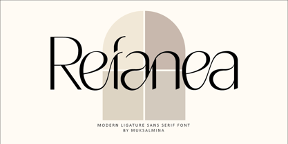 Refanea Font preview