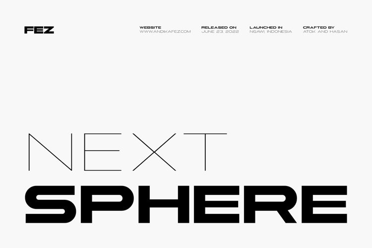 Next Sphere Black Font preview
