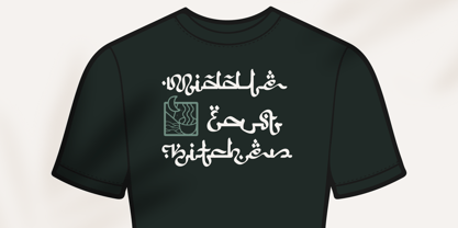 Arabic Script Rough Font preview