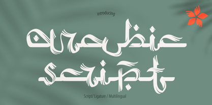 Arabic Script Regular Font preview