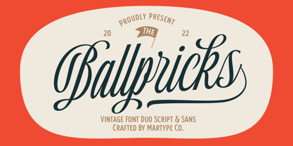 Ballpricks Font preview