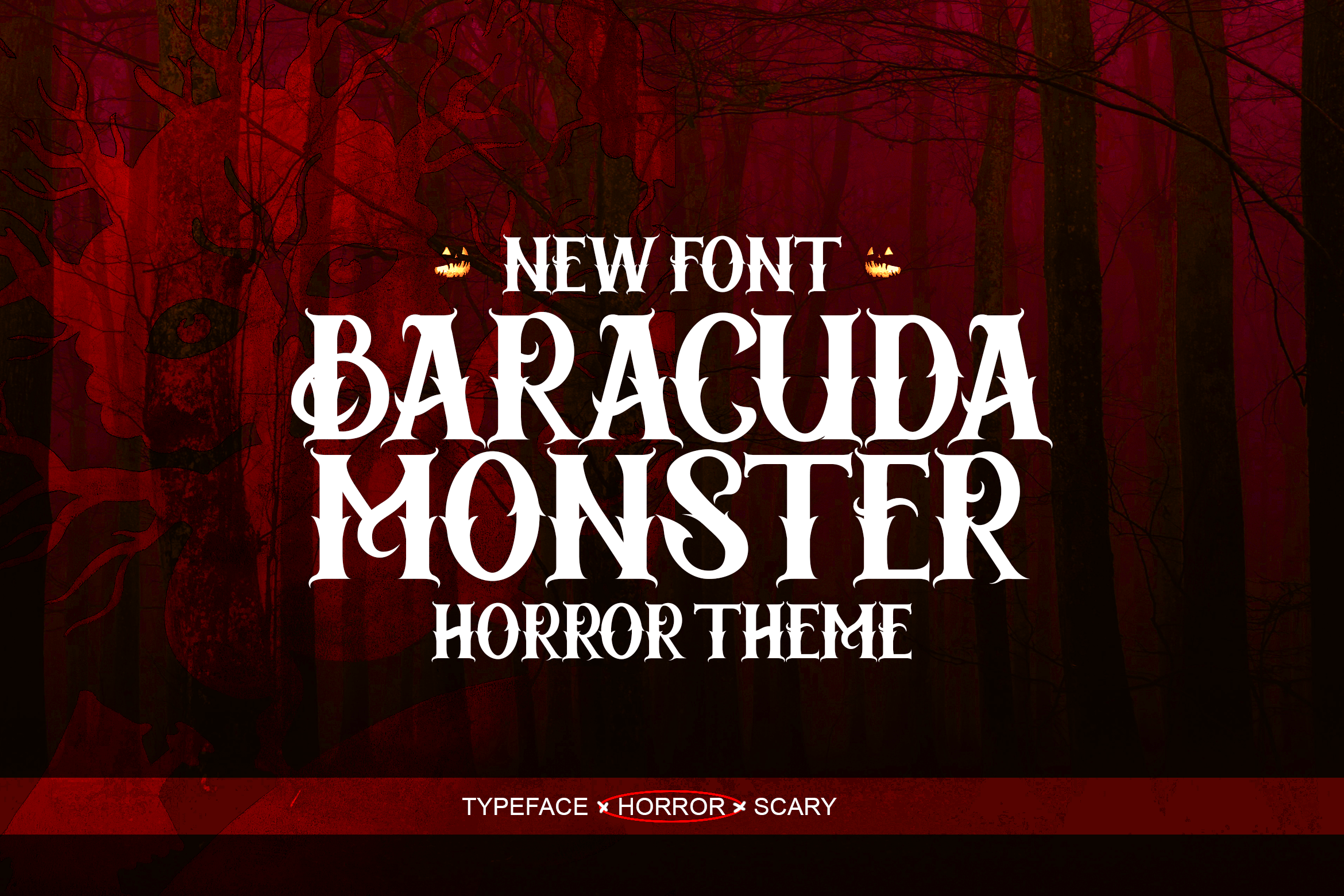 Baracuda Monster Regular Font preview