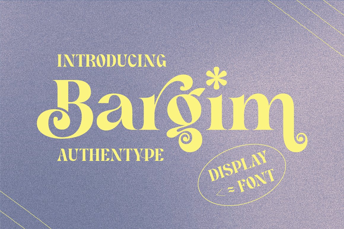 Bargim Regular Font preview