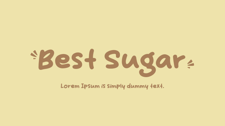 Best Sugar Font preview