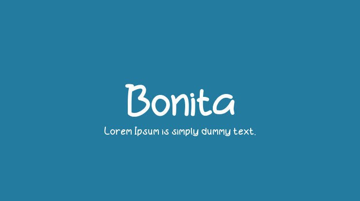 Bonita Font preview