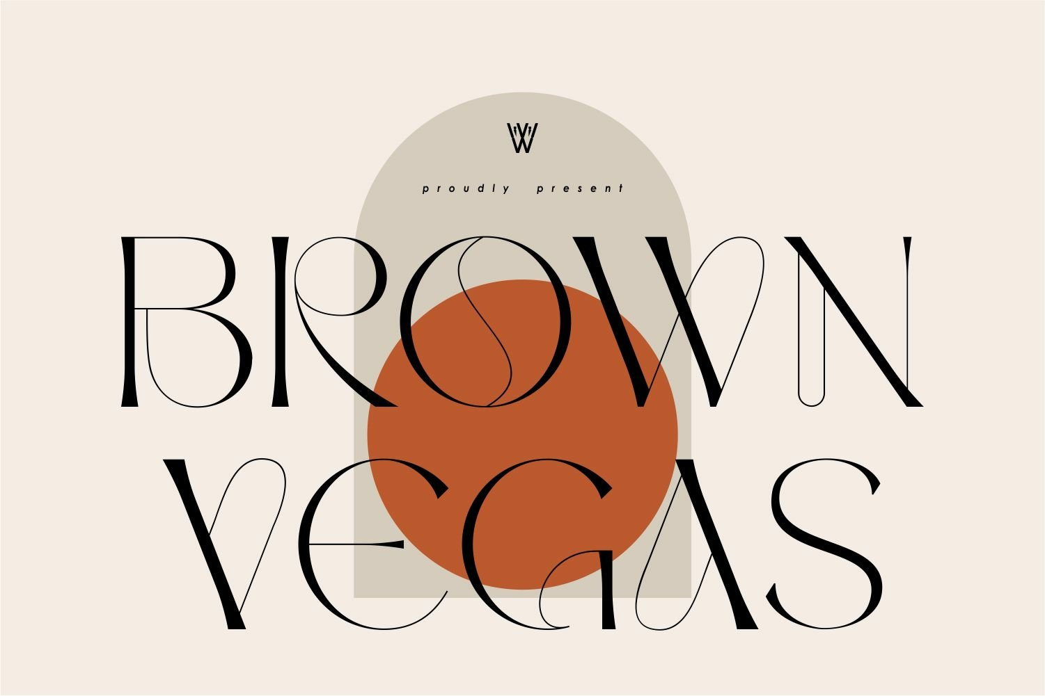 Brown Vegas Regular Font preview