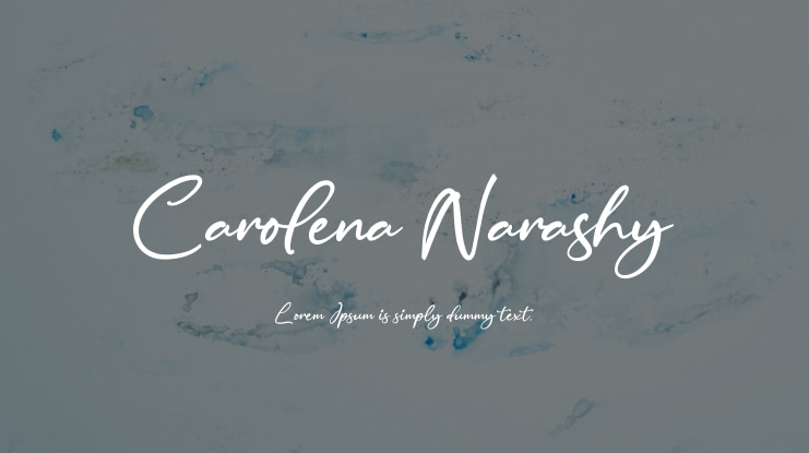 Carolena Narashy Font preview